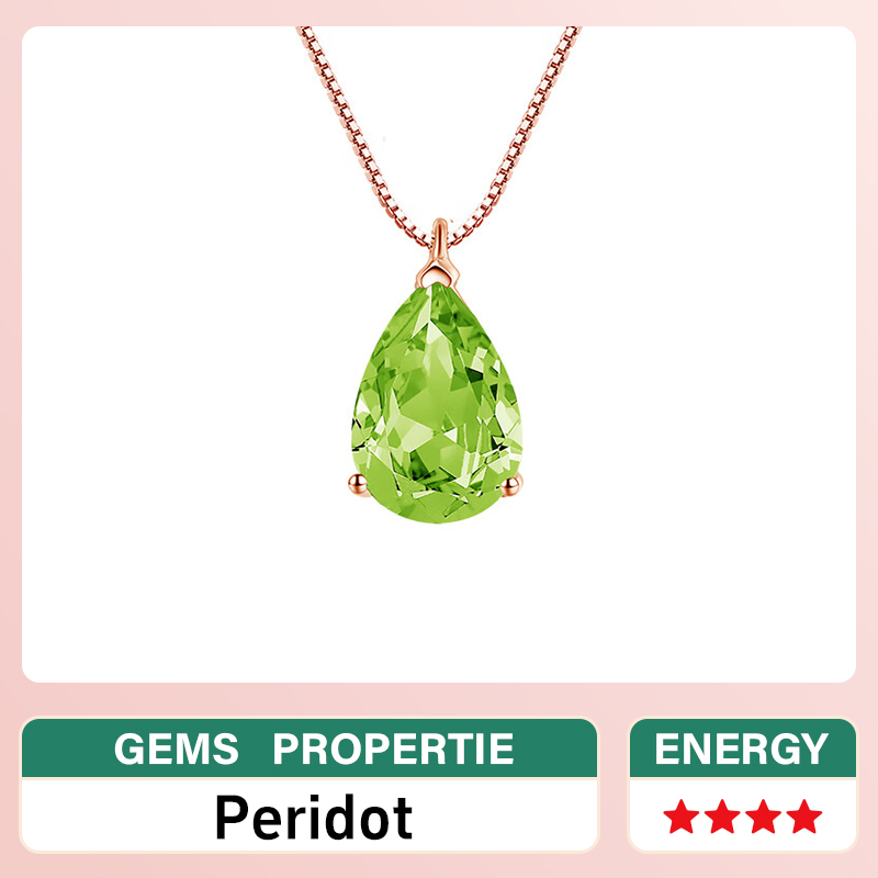 Peridot Necklace August-Birthstone