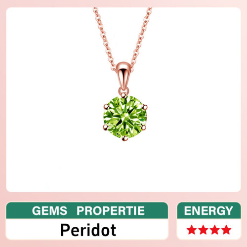 Peridot Necklace August-Birthstone