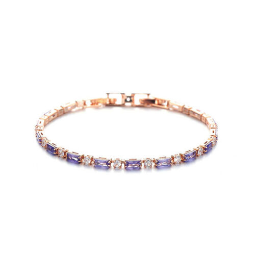 Amethyst Bracelet - 14K Rose Gold