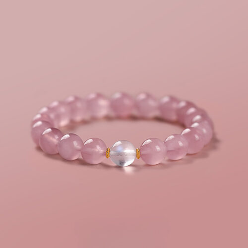 Rose Quartz Bracelet -Moonstone