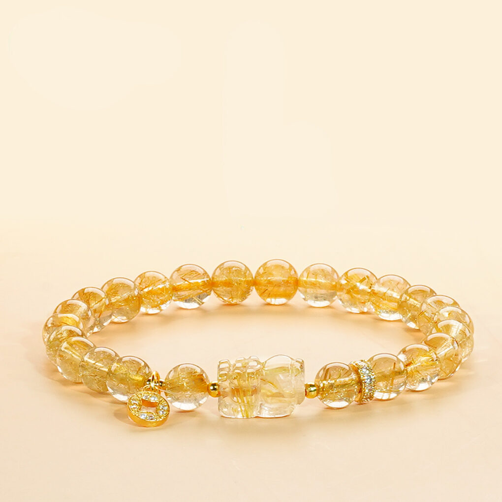 Rutilated Quartz Bracelet -