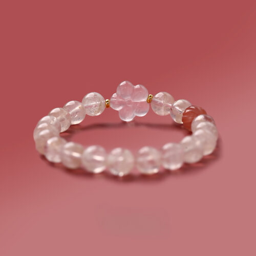 Rose Quartz Bracelet - Snow