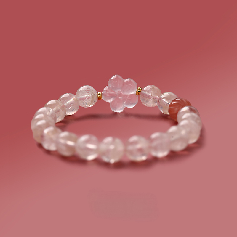 Rose Quartz Bracelet - Snow