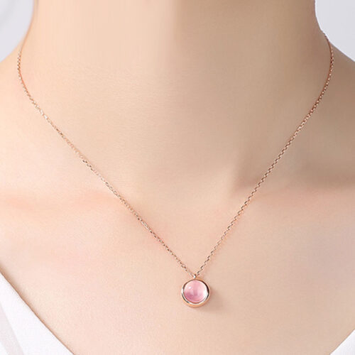 Rose Quartz Pendant Necklace - Love Stones