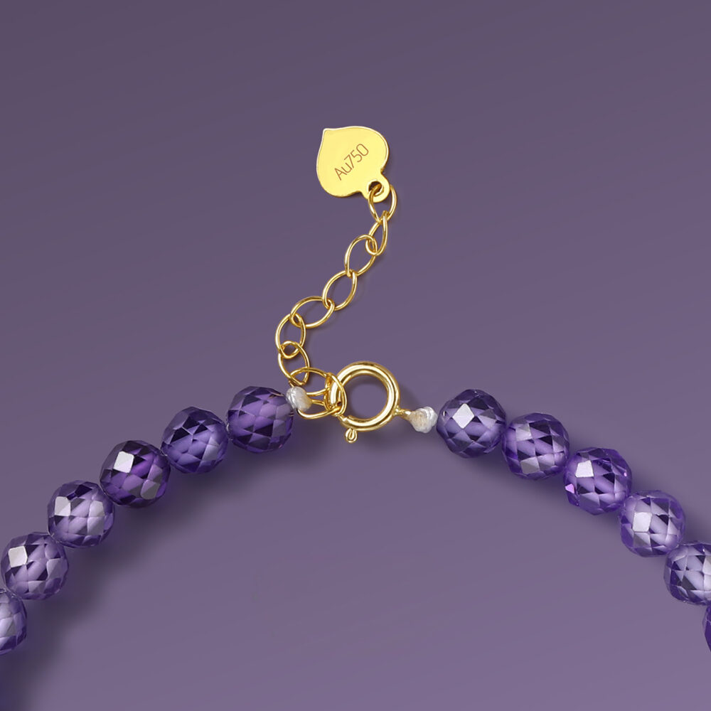 Amethyst Bracelet Diamond Style 2