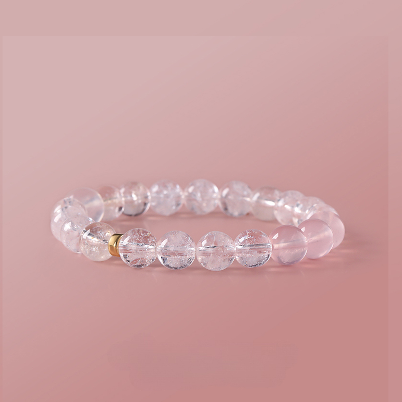 Azeztulite & Rose Quartz Bracelet