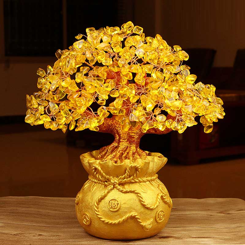 Feng Shui Money Tree - Citrine Gems Ornament