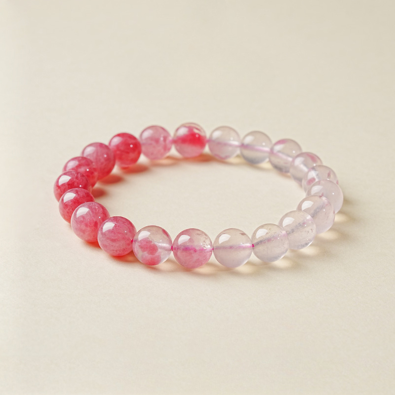 Natural Rose Quartz Gemstone Bracelet