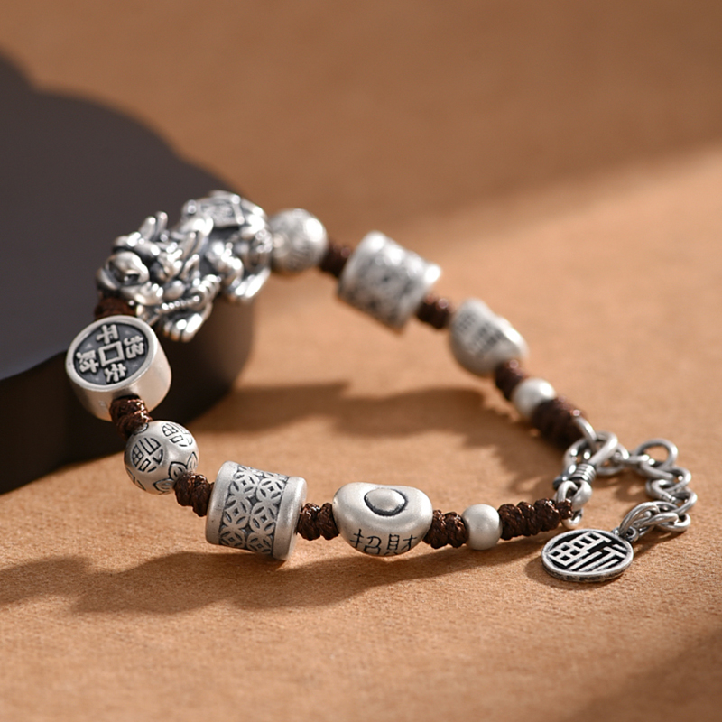Feng Shui Bracelet Pixi Wealth Attracting Sterling Silver