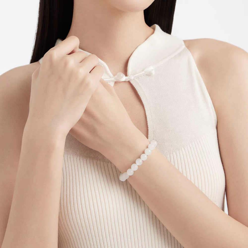 White Chalcedony Bracelet 1